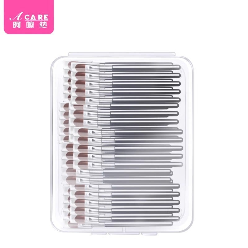 /10Y Transparent Lip Brush With Cover, Mini Horsehair Lip Brush For Lipstick And Makeup - Image 5
